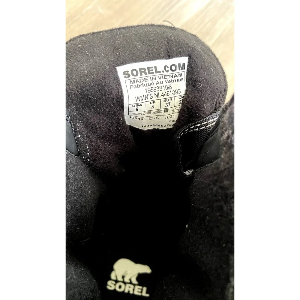 SOREL US 6 EU 37  Explorer II Joan Felt‎ Winter Boots Jet Vapor New Gray Shoes